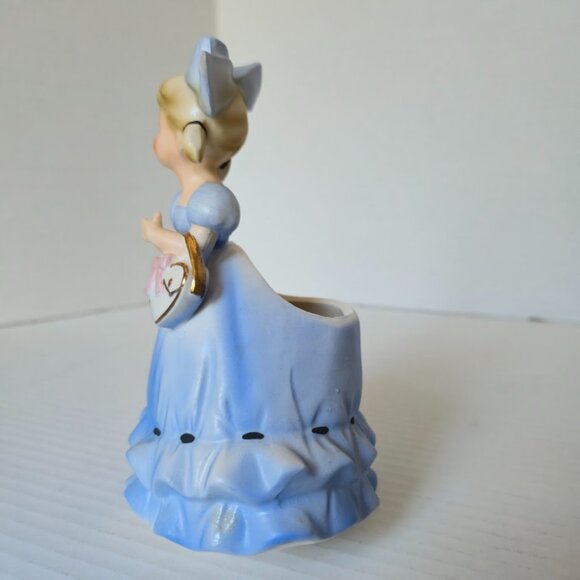 1950s Napco/Lefton Cute Girl Dress & Bow Ceramic Figurine/Planter Vintage- Japan - Picture 5 of 7
